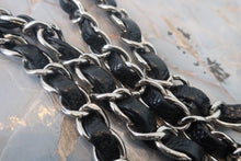 画像をギャラリービューアに読み込む, CHANEL/シャネル マトラッセWフラップWチェーンショルダーバッグ キャビアスキン ブラック/シルバー金具 ショルダーバッグ 800010224