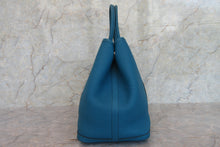 Load image into Gallery viewer, HERMES  GARDEN PARTY PM Negonda leather Blue izmir C Engraving Tote bag 700070305