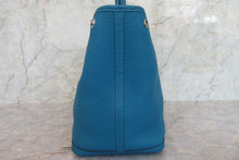 Load image into Gallery viewer, HERMES  GARDEN PARTY PM Negonda leather Blue izmir C Engraving Tote bag 700070305