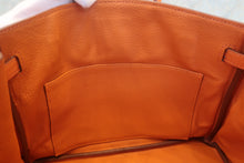 Load image into Gallery viewer, HERMES BIRKIN 25 Togo leather Orange □H Engraving Hand bag 700120162