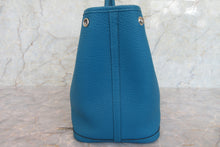 Load image into Gallery viewer, HERMES  GARDEN PARTY PM Negonda leather Blue izmir C Engraving Tote bag 700070305