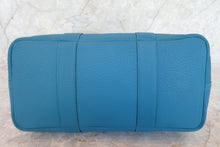 Load image into Gallery viewer, HERMES  GARDEN PARTY PM Negonda leather Blue izmir C Engraving Tote bag 700070305