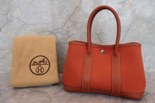 画像をギャラリービューアに読み込む, HERMES/エルメス ガーデンパーティTTPM トワルオフィシェ/レザー ポティロン □I刻印 トートバッグ 700110071