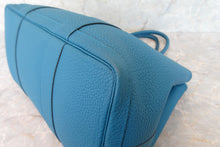 Load image into Gallery viewer, HERMES  GARDEN PARTY PM Negonda leather Blue izmir C Engraving Tote bag 700070305
