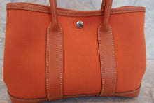 画像をギャラリービューアに読み込む, HERMES/エルメス ガーデンパーティTTPM トワルオフィシェ/レザー ポティロン □I刻印 トートバッグ 700110071