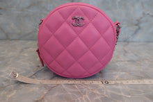Load image into Gallery viewer, CHANEL Matelasse round chain shoulder bag Lambskin Pink/Silver hadware Shoulder bag 600040002
