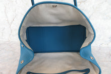 Load image into Gallery viewer, HERMES  GARDEN PARTY PM Negonda leather Blue izmir C Engraving Tote bag 700070305