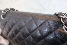 画像をギャラリービューアに読み込む, CHANEL/シャネル マトラッセWフラップWチェーンショルダーバッグ キャビアスキン ブラック/シルバー金具 ショルダーバッグ 800010224