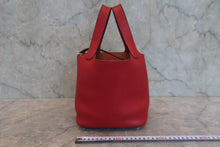 画像をギャラリービューアに読み込む, HERMES/エルメス ピコタンロックPM トリヨンクレマンス ルージュガランス □Q刻印 ハンドバッグ 800030038