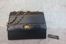 画像をギャラリービューアに読み込む, CHANEL/シャネル 2.55台形チェーンショルダーバッグ ラムスキン ブラック/ゴールド金具 ショルダーバッグ 800010208