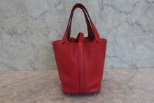 画像をギャラリービューアに読み込む, HERMES/エルメス ピコタンロックPM トリヨンクレマンス ルージュガランス □Q刻印 ハンドバッグ 800030038