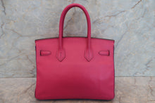画像をギャラリービューアに読み込む, HERMES/エルメス バーキン30 パーソナルオーダー シェーブル ローズショッキング/パルム □M刻印 ハンドバッグ 700110078