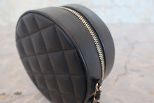 画像をギャラリービューアに読み込む, CHANEL/シャネル マトラッセラウンドチェーンショルダーバッグ ラムスキン ブラック/ゴールド金具 ショルダーバッグ 800010230