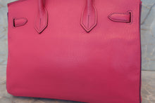 画像をギャラリービューアに読み込む, HERMES/エルメス バーキン30 パーソナルオーダー シェーブル ローズショッキング/パルム □M刻印 ハンドバッグ 700110078