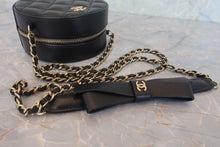 画像をギャラリービューアに読み込む, CHANEL/シャネル マトラッセラウンドチェーンショルダーバッグ ラムスキン ブラック/ゴールド金具 ショルダーバッグ 800010230