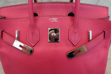 画像をギャラリービューアに読み込む, HERMES/エルメス バーキン30 パーソナルオーダー シェーブル ローズショッキング/パルム □M刻印 ハンドバッグ 700110078