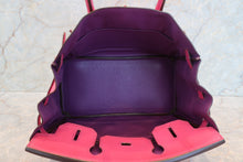 画像をギャラリービューアに読み込む, HERMES/エルメス バーキン30 パーソナルオーダー シェーブル ローズショッキング/パルム □M刻印 ハンドバッグ 700110078