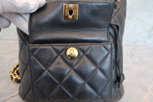 画像をギャラリービューアに読み込む, CHANEL/シャネル マトラッセチェーンリュック ラムスキン ブラック/ゴールド金具 リュック 700090181