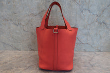 画像をギャラリービューアに読み込む, HERMES/エルメス ピコタンロックMM トリヨンクレマンス ローズジャイプール □R刻印 ハンドバッグ 800010216