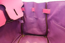 画像をギャラリービューアに読み込む, HERMES/エルメス バーキン30 パーソナルオーダー シェーブル ローズショッキング/パルム □M刻印 ハンドバッグ 700110078