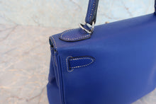 Load image into Gallery viewer, HERMES CANDY KERRY 28 Epsom leather Blue electric/Mykonos □O Engraving Shoulder bag 800040078