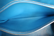 Load image into Gallery viewer, HERMES CANDY KERRY 28 Epsom leather Blue electric/Mykonos □O Engraving Shoulder bag 800040078