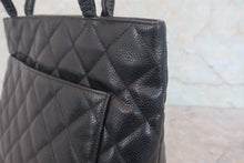 画像をギャラリービューアに読み込む, CHANEL/シャネル 復刻トート キャビアスキン ブラック/ゴールド金具 トートバッグ 800010183