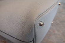 将图片加载到图库查看器,HERMES PICOTIN LOCK PM Clemence leather Blue pale Z刻印 Hand bag 800060082