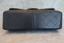 Load image into Gallery viewer, CHANEL Medium Matelasse double flap double chain shoulder bag Caviar skin Caviar skin Black/Gold hadware Shoulder bag 700120198