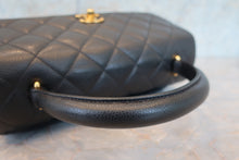 Load image into Gallery viewer, CHANEL Matelasse trapezoid hand bag Caviar skin Black/Gold hadware Hand bag 700100039