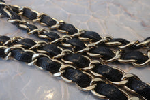 Load image into Gallery viewer, CHANEL Medium Matelasse double flap double chain shoulder bag Caviar skin Caviar skin Black/Gold hadware Shoulder bag 700120198