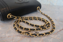 画像をギャラリービューアに読み込む, CHANEL/シャネル ココマークチェーンショルダーバッグ ラムスキン ブラック/ゴールド金具 ショルダーバッグ 800010191