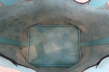 将图片加载到图库查看器,HERMES PICOTIN LOCK TOUCH MM Clemence leather/Swift leather Blue atoll T刻印 Hand bag 800060083