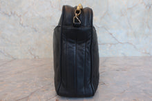 Load image into Gallery viewer, CHANEL Mademoiselle Fringe chain shoulder bag Lambskin Black/Gold hadware Shoulder bag 800040117