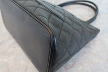Load image into Gallery viewer, CHANEL Medallion Tote Caviar skin Black/Gold hadware Tote bag 800080128
