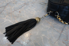 Load image into Gallery viewer, CHANEL Mademoiselle Fringe chain shoulder bag Lambskin Black/Gold hadware Shoulder bag 800040117