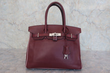 画像をギャラリービューアに読み込む, HERMES/エルメス バーキン30 パーソナルオーダー ヴォースイフト ルージュアッシュ/ローズドラジェ/マットシルバー金具 ハンドバッグ 800010023