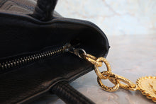 Load image into Gallery viewer, CHANEL Medallion Tote Caviar skin Black/Gold hadware Tote bag 800080128