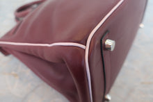 画像をギャラリービューアに読み込む, HERMES/エルメス バーキン30 パーソナルオーダー ヴォースイフト ルージュアッシュ/ローズドラジェ/マットシルバー金具 ハンドバッグ 800010023