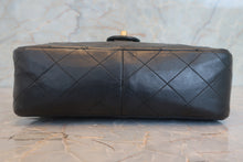 Load image into Gallery viewer, CHANEL Mini Matelasse single flap chain shoulder bag Lambskin Black/Gold hadware Shoulder bag 700120191