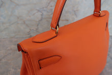 画像をギャラリービューアに読み込む, HERMES/エルメス ケリー32 ヴォーガリバー オレンジ □B刻印 ショルダーバッグ 700070169