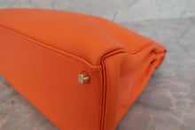 画像をギャラリービューアに読み込む, HERMES/エルメス ケリー32 ヴォーガリバー オレンジ □B刻印 ショルダーバッグ 700070169