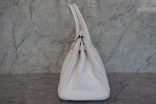 画像をギャラリービューアに読み込む, HERMES/エルメス バーキン30 トリヨンクレマンス ホワイト □M刻印 ハンドバッグ 700110076