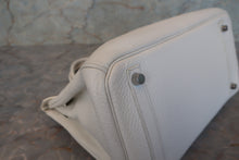 画像をギャラリービューアに読み込む, HERMES/エルメス バーキン30 トリヨンクレマンス ホワイト □M刻印 ハンドバッグ 700110076