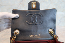 Load image into Gallery viewer, CHANEL Mini Matelasse single flap chain shoulder bag Lambskin Black/Gold hadware Shoulder bag 700100064