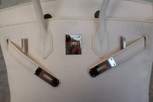 画像をギャラリービューアに読み込む, HERMES/エルメス バーキン30 トリヨンクレマンス ホワイト □M刻印 ハンドバッグ 700110076