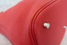 画像をギャラリービューアに読み込む, HERMES/エルメス ピコタンロックGM トリヨンクレマンス ルージュガランス □R刻印 ハンドバッグ 700060263