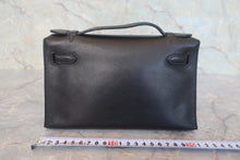 画像をギャラリービューアに読み込む, HERMES/エルメス ポシェットケリー エヴァーグレイン ブラック □H刻印 ハンドバッグ 800020032