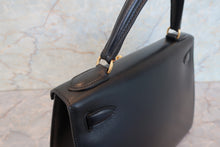 將圖片載入圖庫檢視器 HERMES/エルメス ケリー28 ボックスカーフ ブラック 〇Z刻印 ショルダーバッグ 700090111