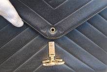 画像をギャラリービューアに読み込む, CHANEL/シャネル Vステッチチェーンショルダーバッグ ラムスキン ブラック/ゴールド金具 ショルダーバッグ 800030065